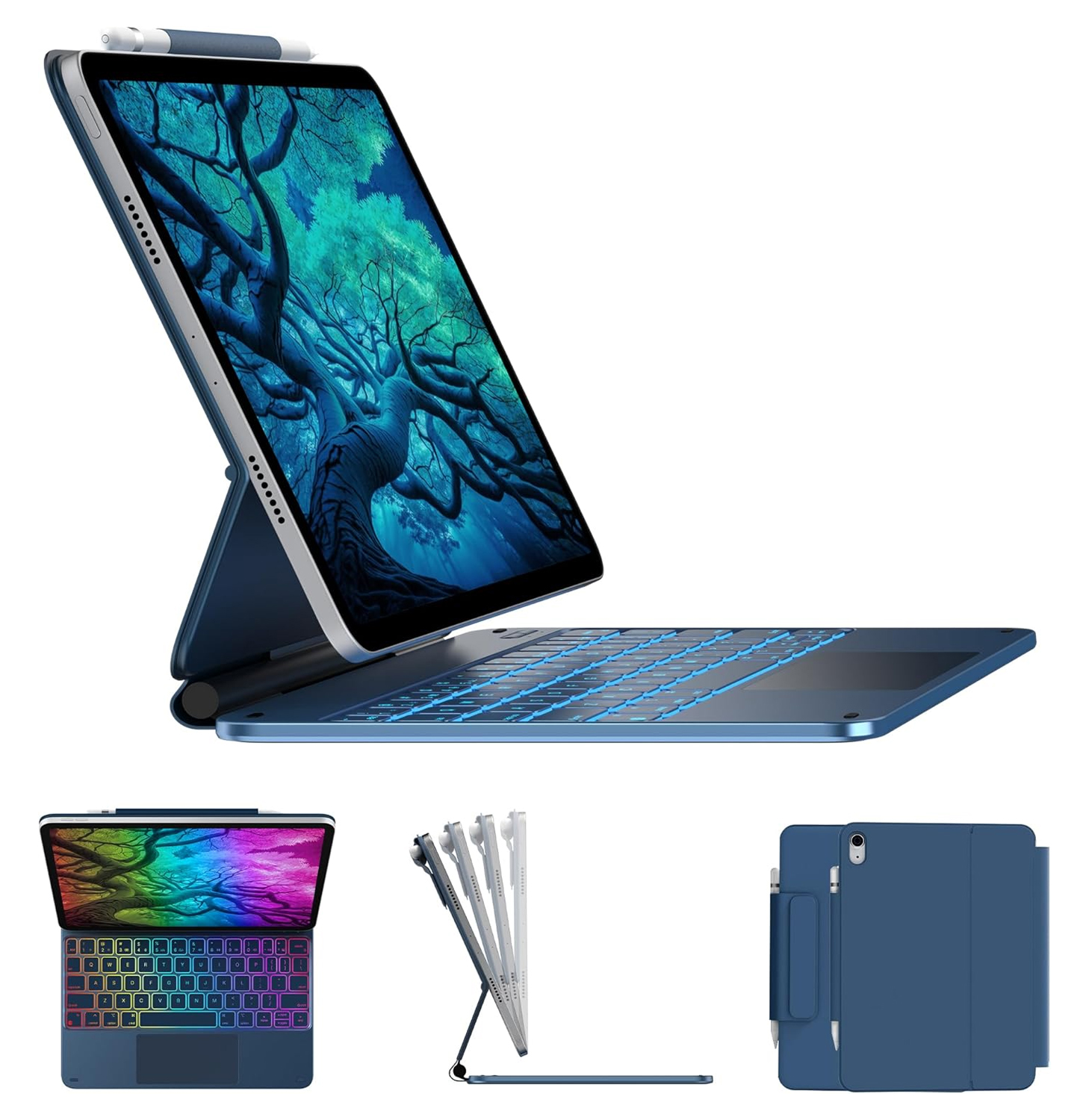 Promotek iBank® Magic Magnetic Bluetooth Keyboard Case for iPad Air 13 inch (M2, 2024). Free Shippin 1