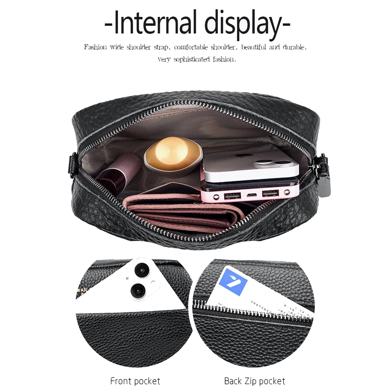Small Genuine Leather Crossbody Purse for Women 2