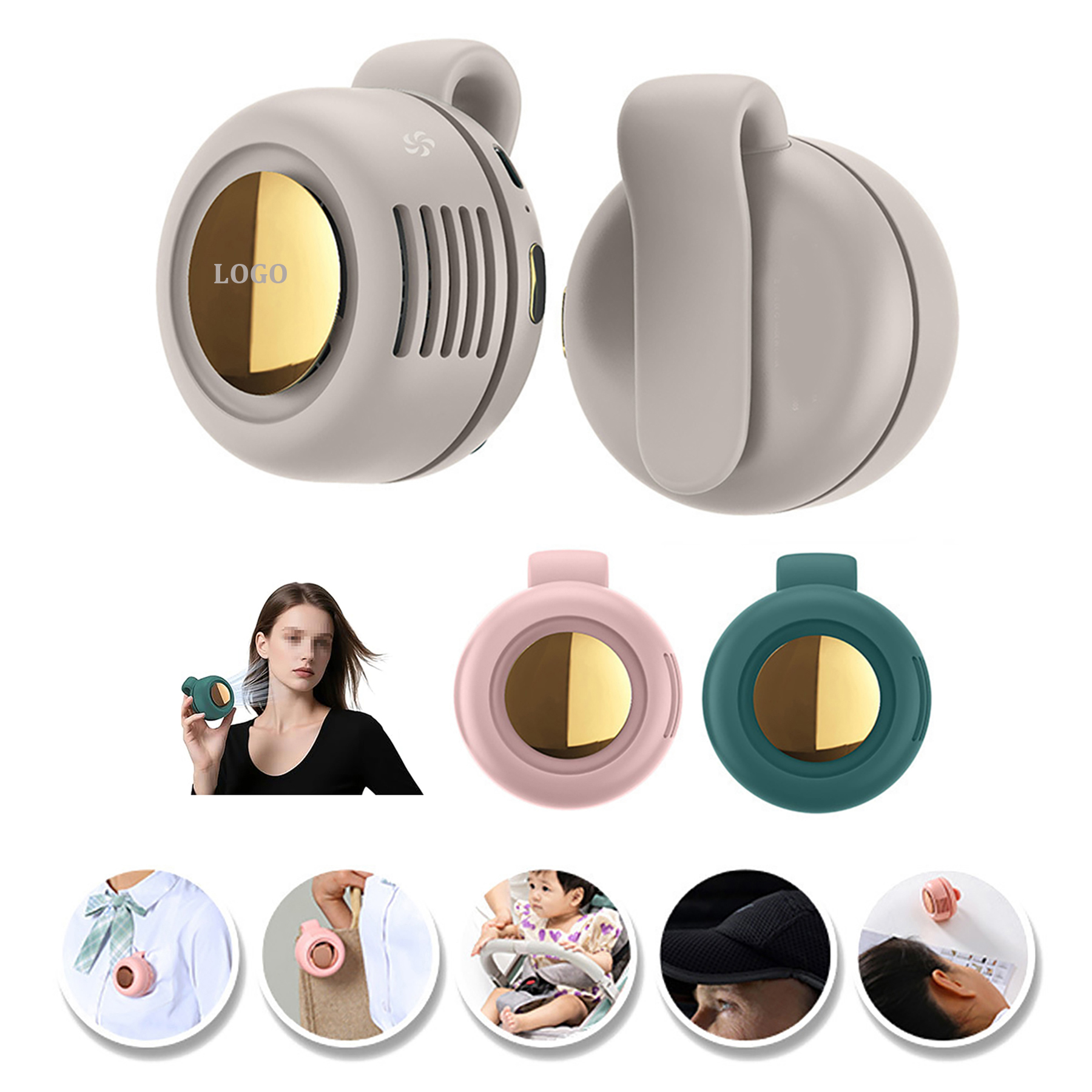 Mini Bladeless Clip on Cooling Fan 6