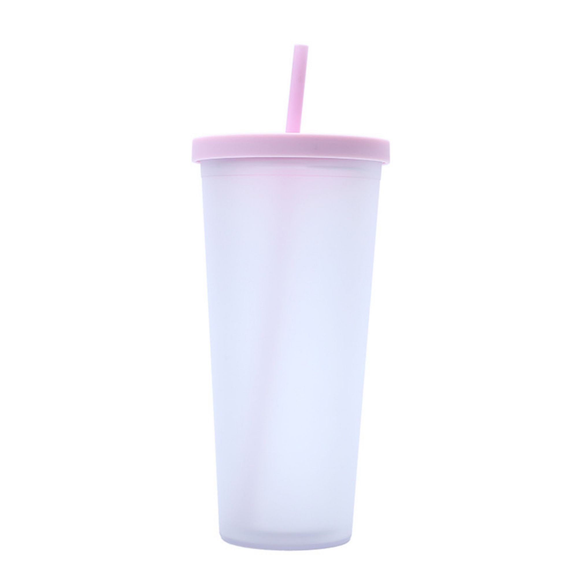 24 oz Frosted Double-Layer Straw Cup 2