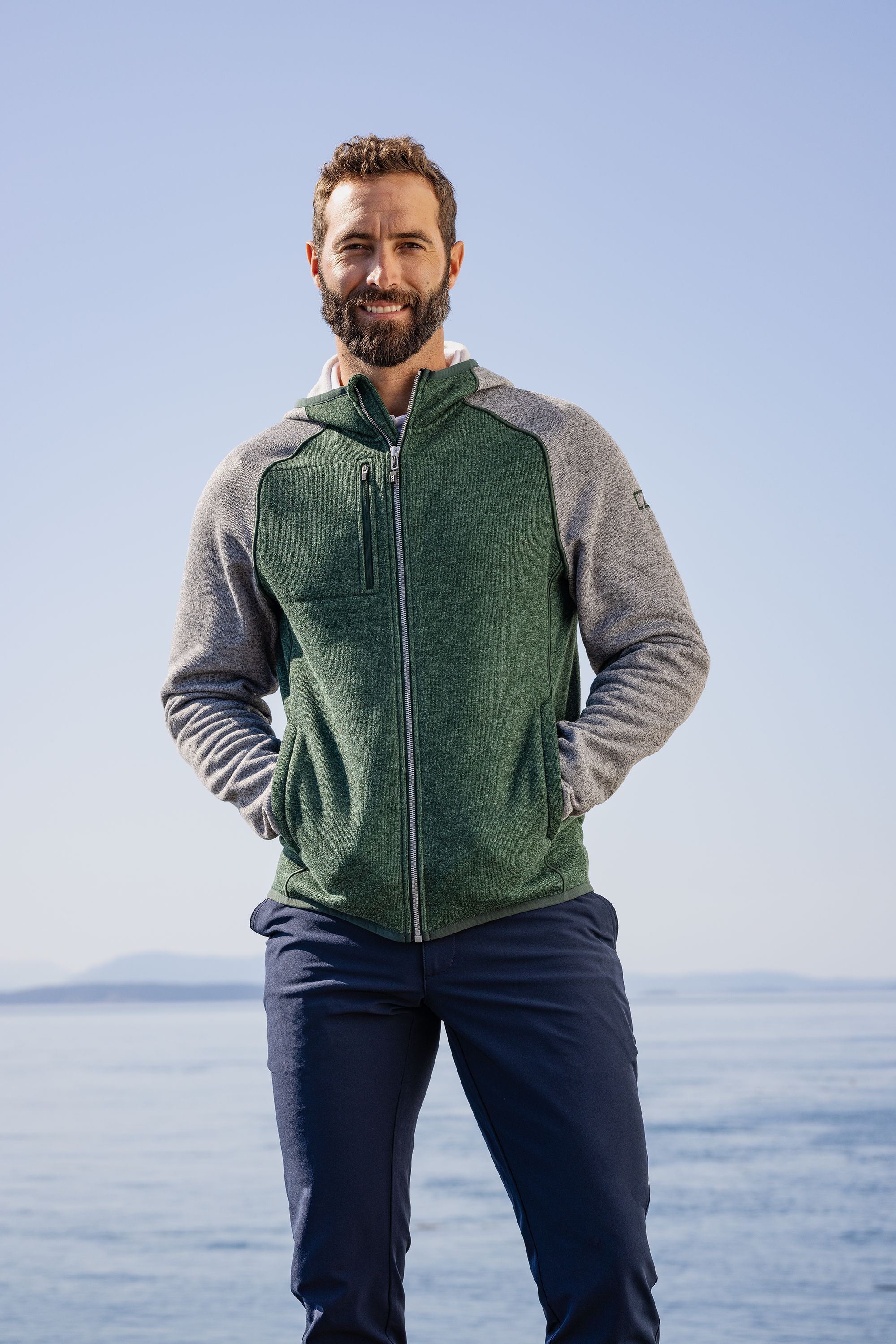Mainsail Full Zip Hooded Mens Jacket
