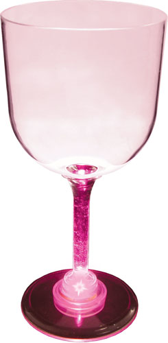 14oz Light Up Standard Stem Plastic Wine Goblet 5