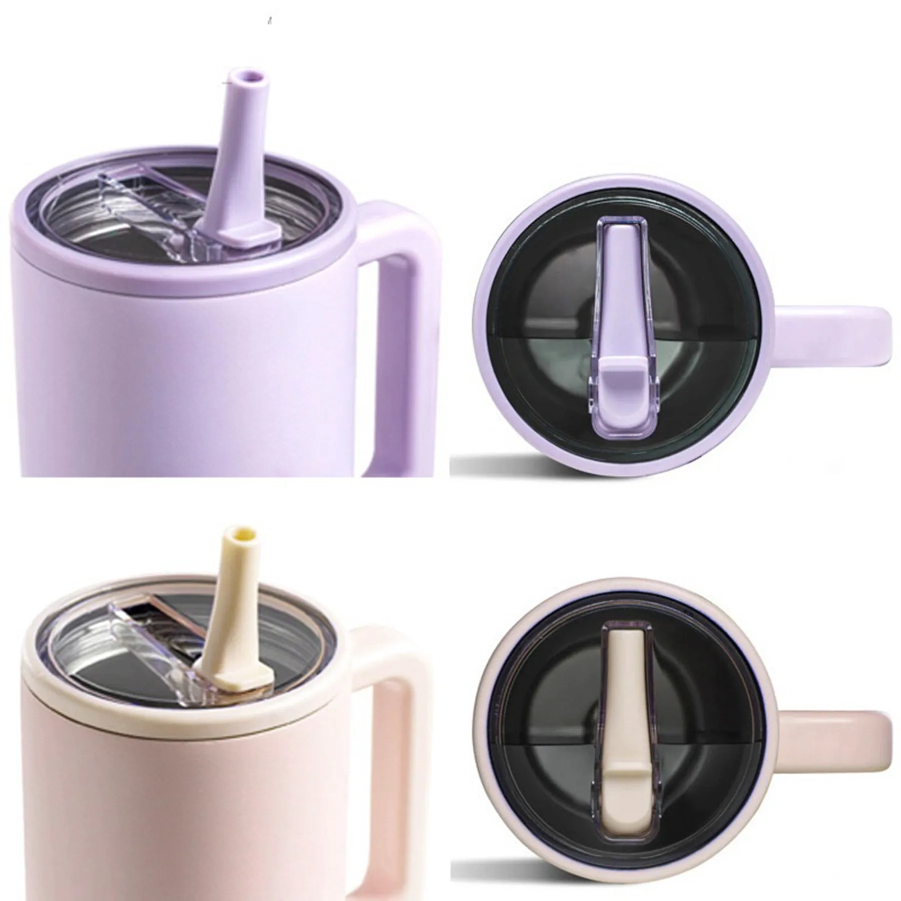 40 oz Tumbler with Handle and Foldable Straw Lid 20
