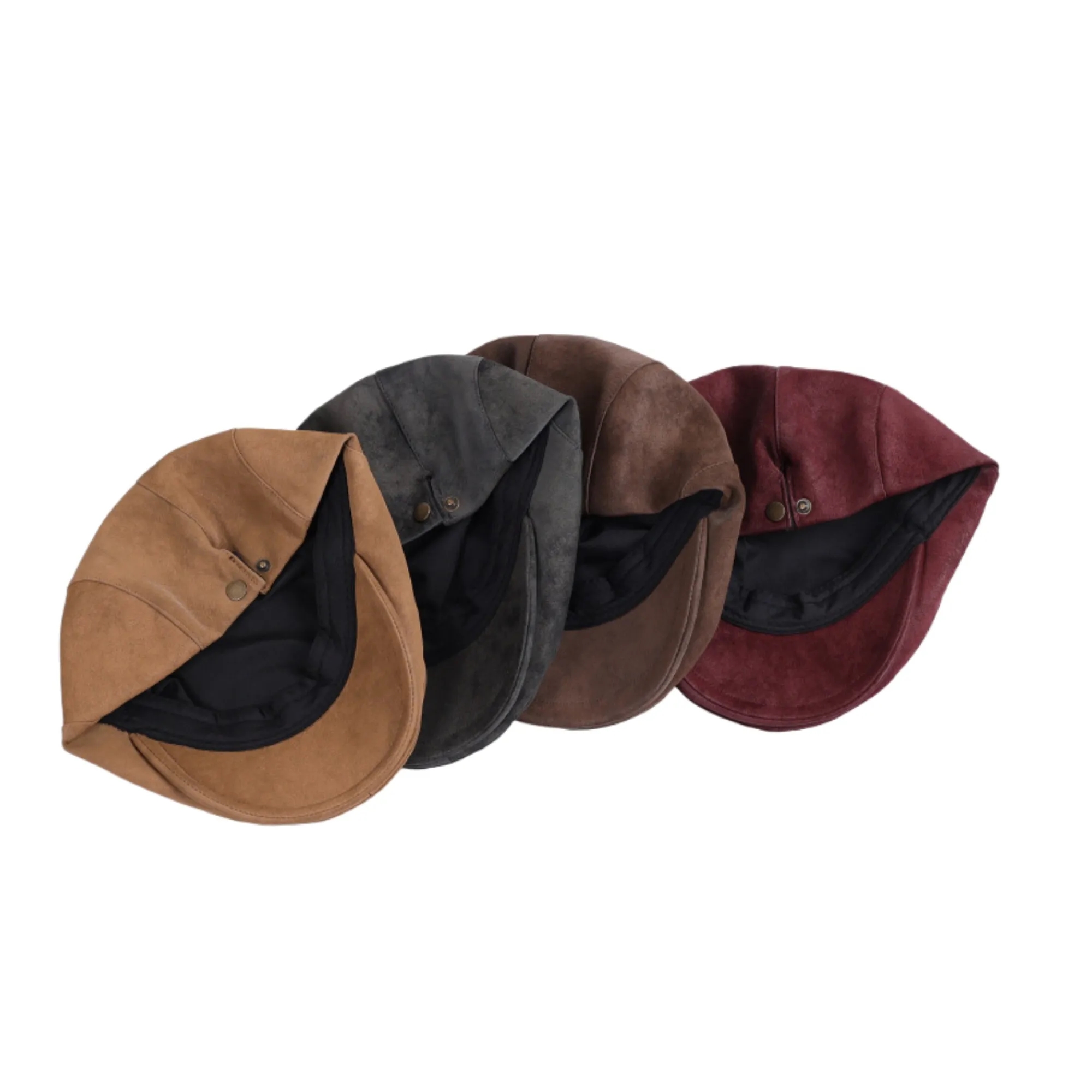 Unisex Beret Hat Artistic Flat Round Cap For Autumn Winter 2