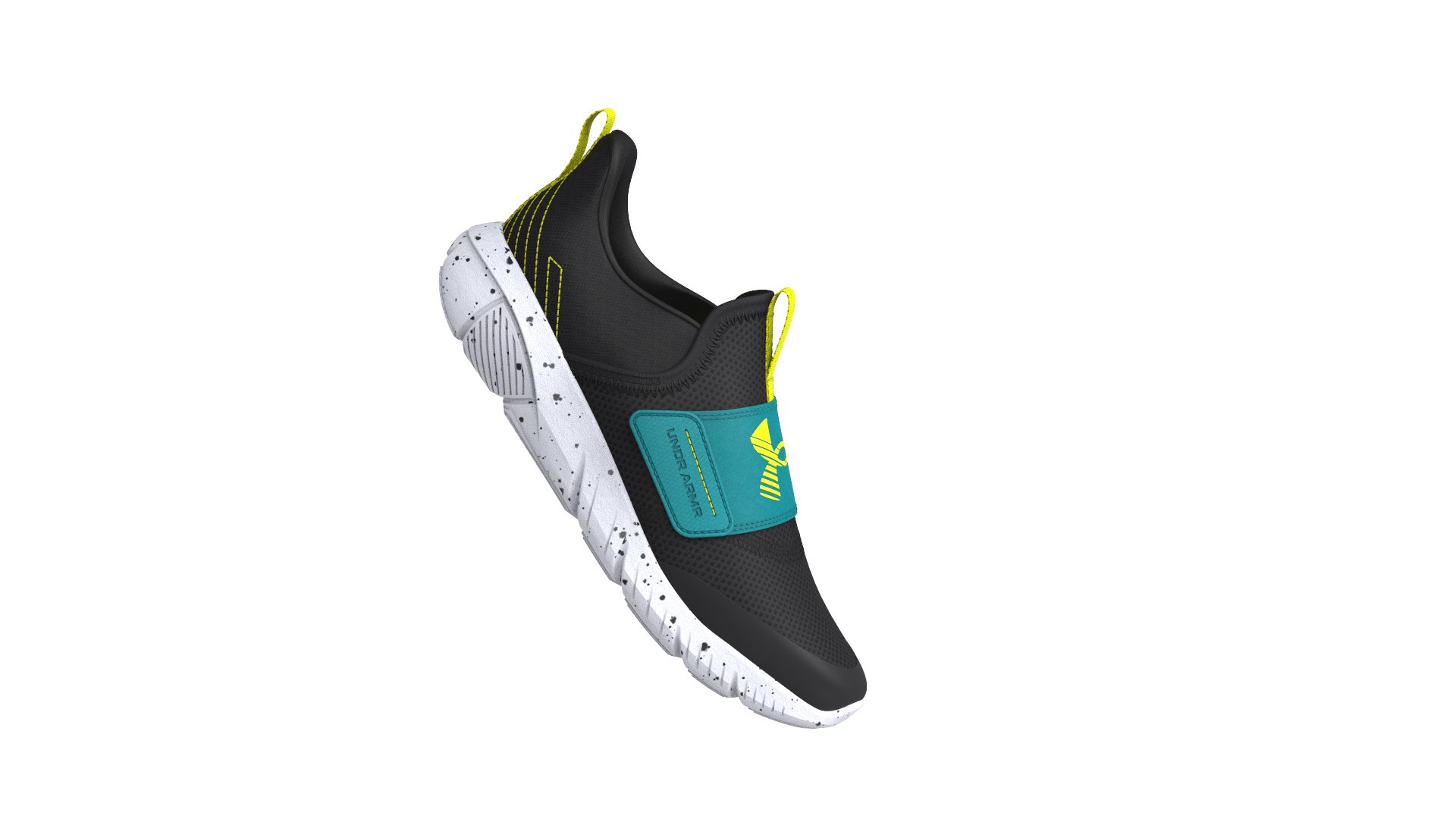 UA Flash Speckle Boys' Pre-School Running Shoes 2