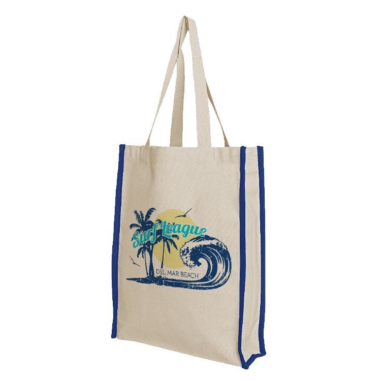 Accent Gusset Colored Cotton Tote 5