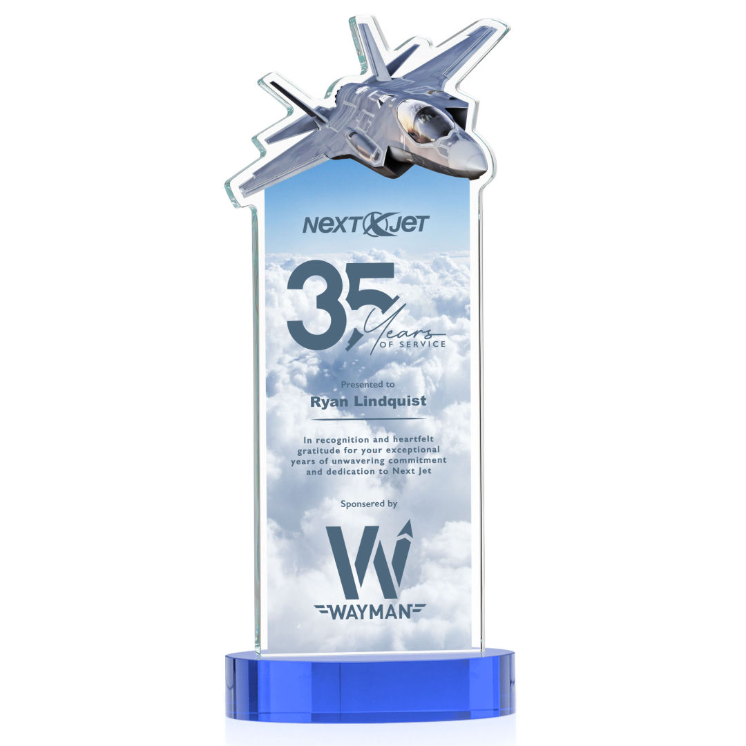 Top Gun VividPrint™ Award on Alberton Base - Sky Blue 6
