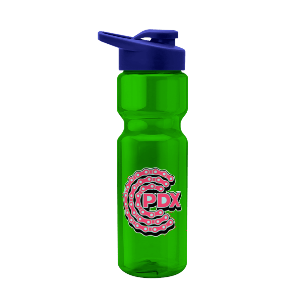 Blazer 28oz Transparent Bike Bottle w/Drink-thru Lid 305