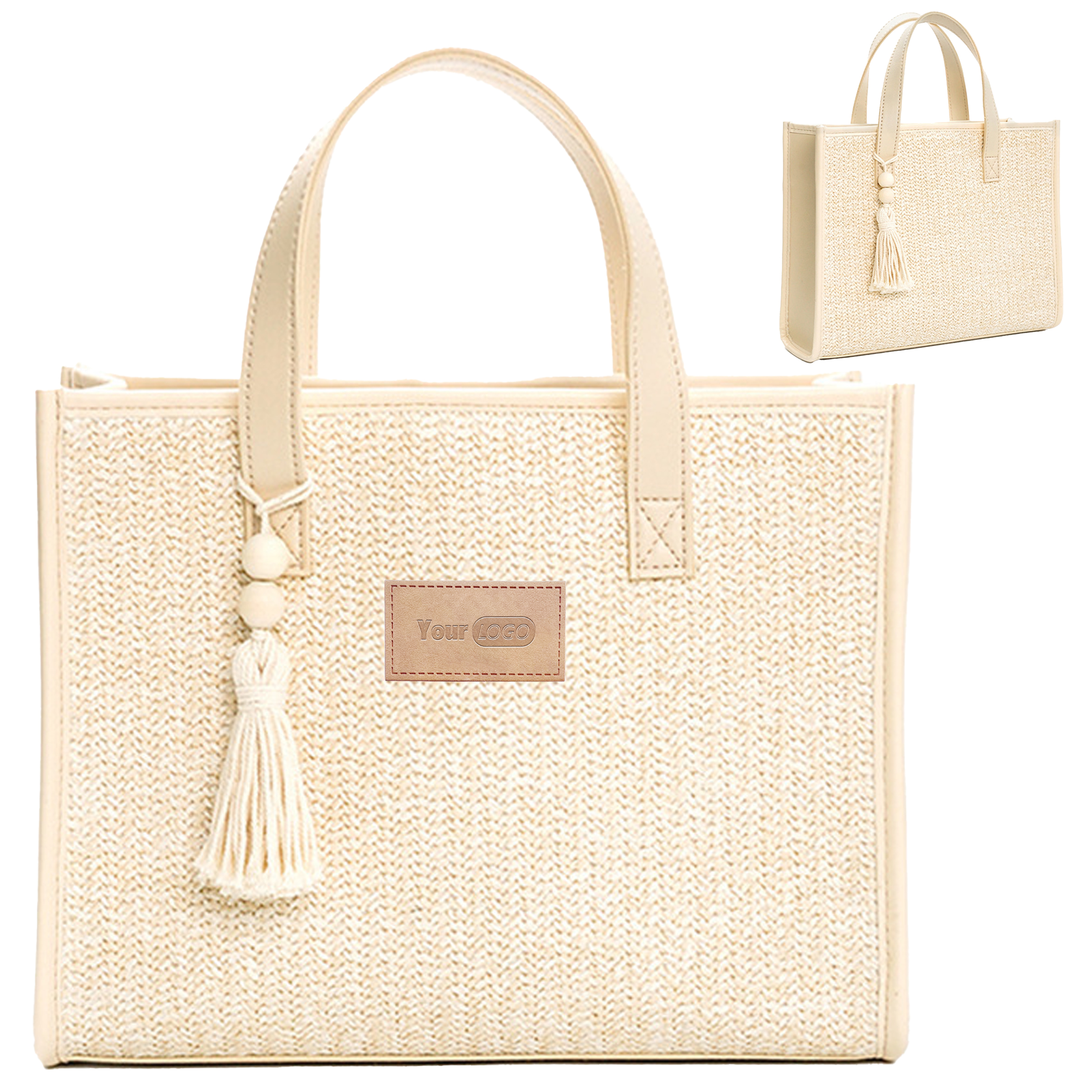 Jute Vacation Straw Woven Shoulder Bag 4