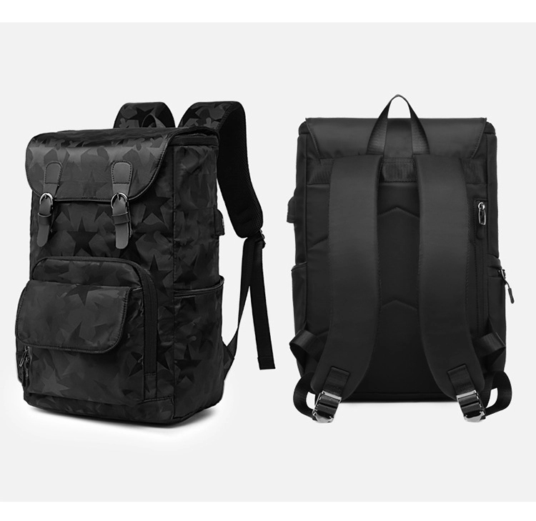 Custom Men's Sports Waterproof Laptop Bags with USB Port 11