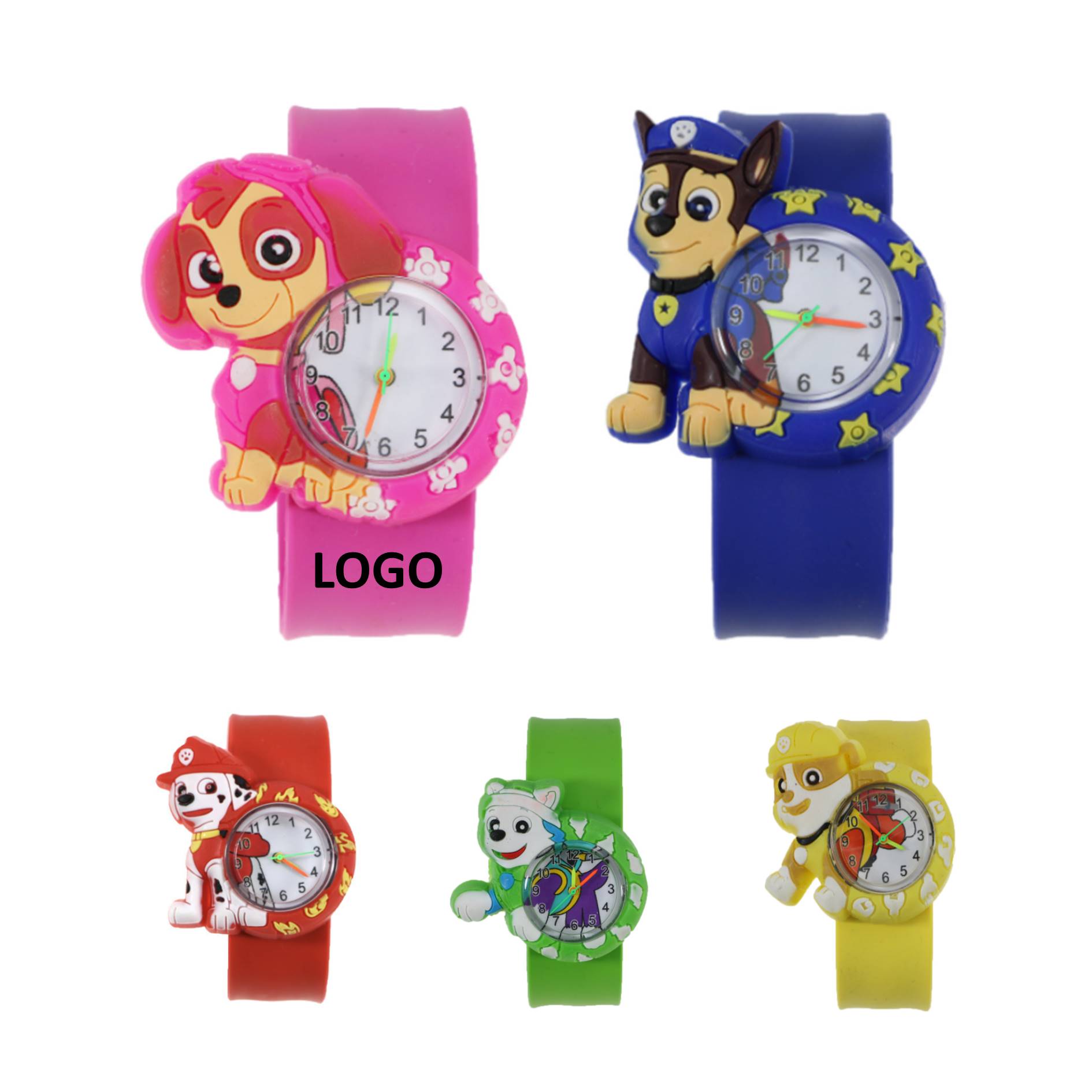 Puppy Shaped Silicone Slap Watch Wristband 2