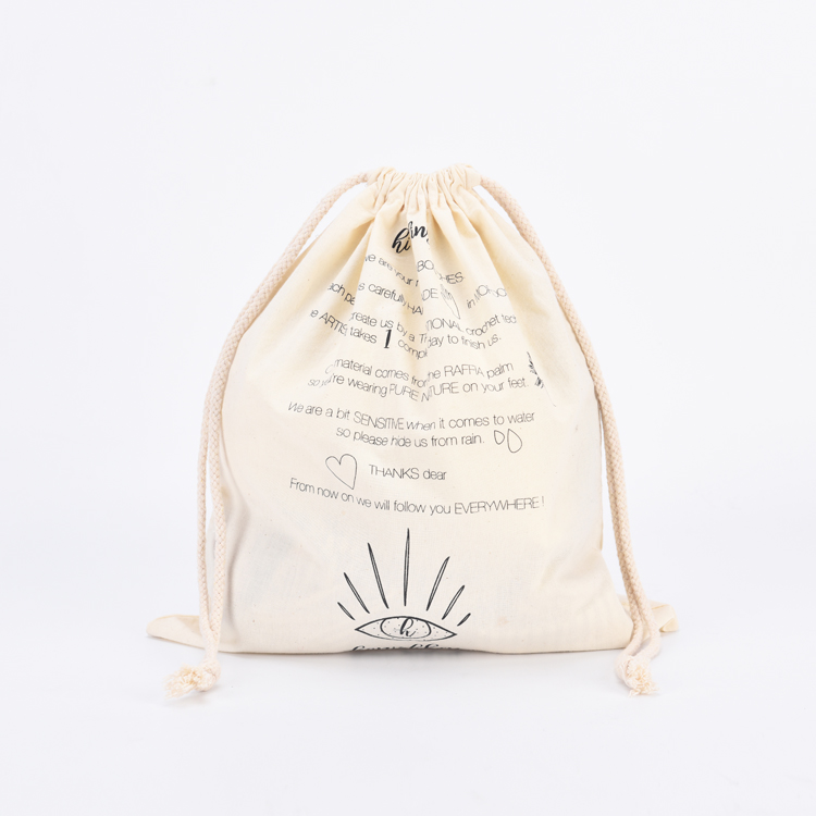 Cotton Canvas Drawstring Bag 5