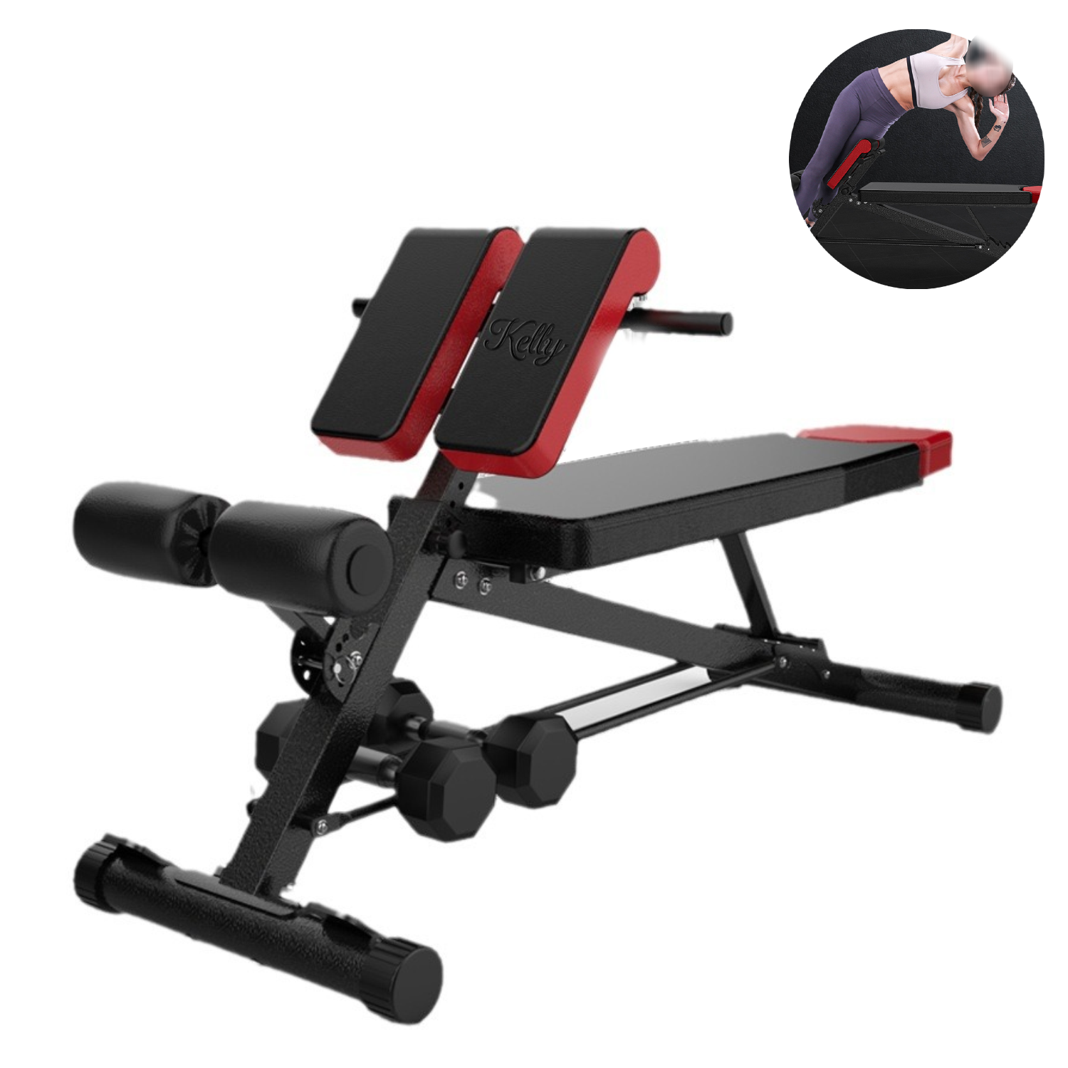 Foldable Adjustable Multi Function Fitness Bench 2
