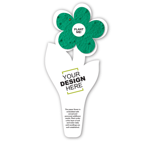 Seed Paper Flower Bookmark 10