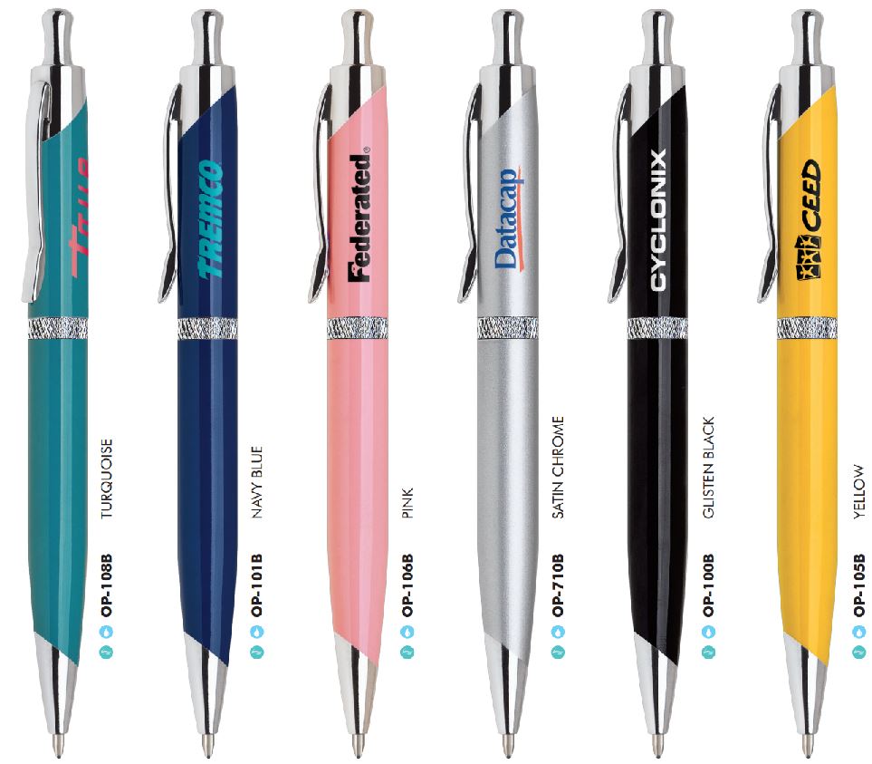 Ophelia Advertising Pens with Diamond Band 7