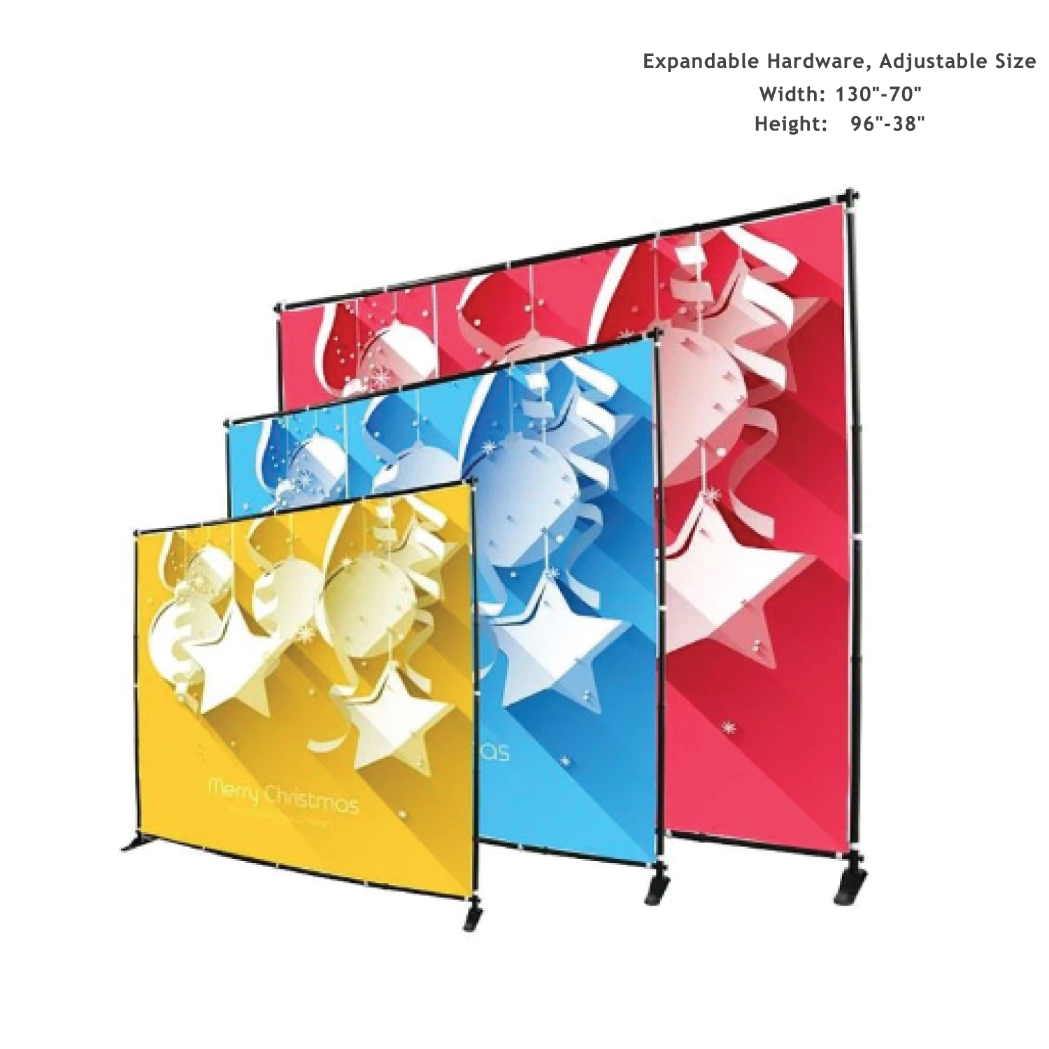 24Hr Express Ship- Tradeshow Booth Package 10' Expanding Display & 8' Sublimated PREMIUMTablecloth 1