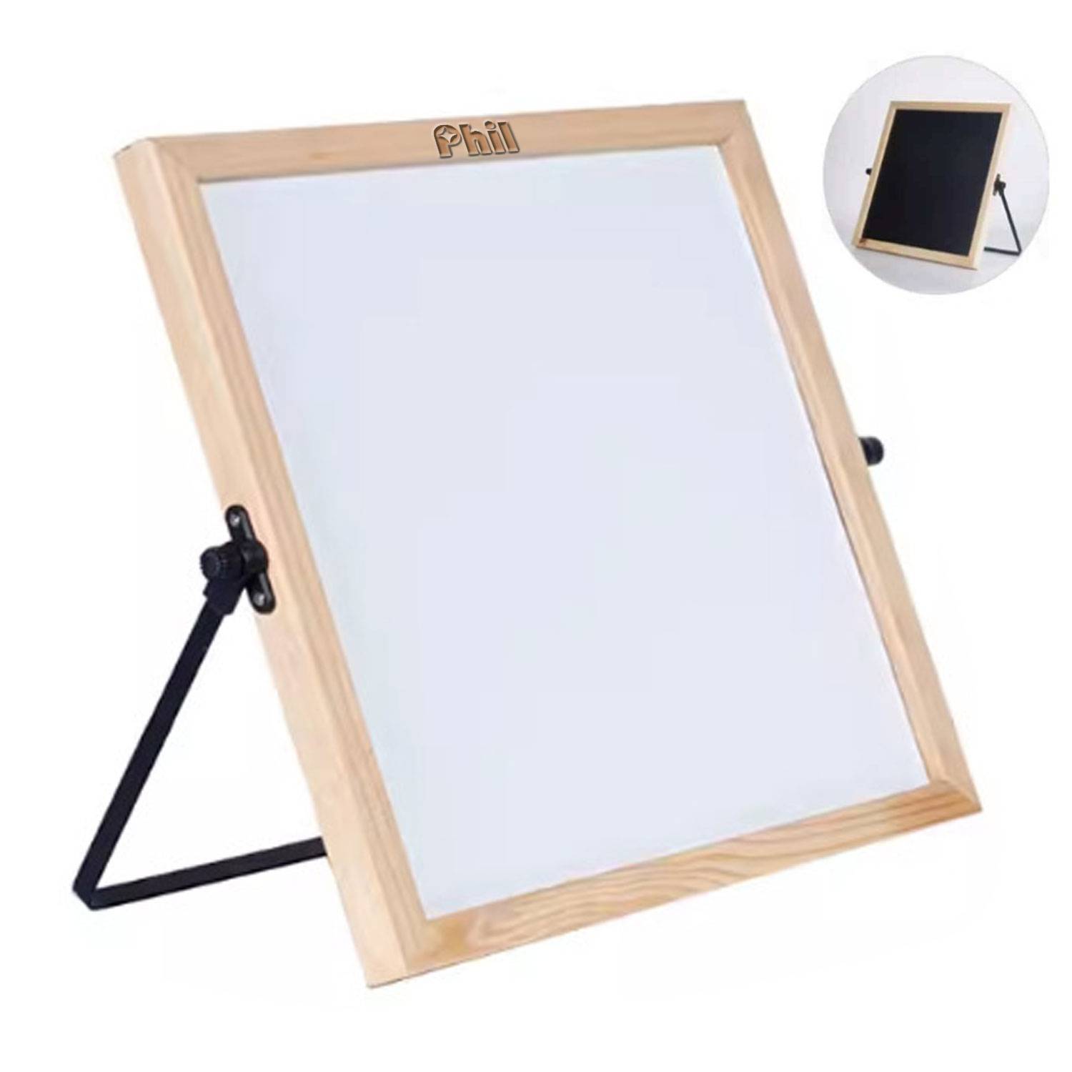 Double-sided Magnetic 360-degree rotating stand Whiteboard