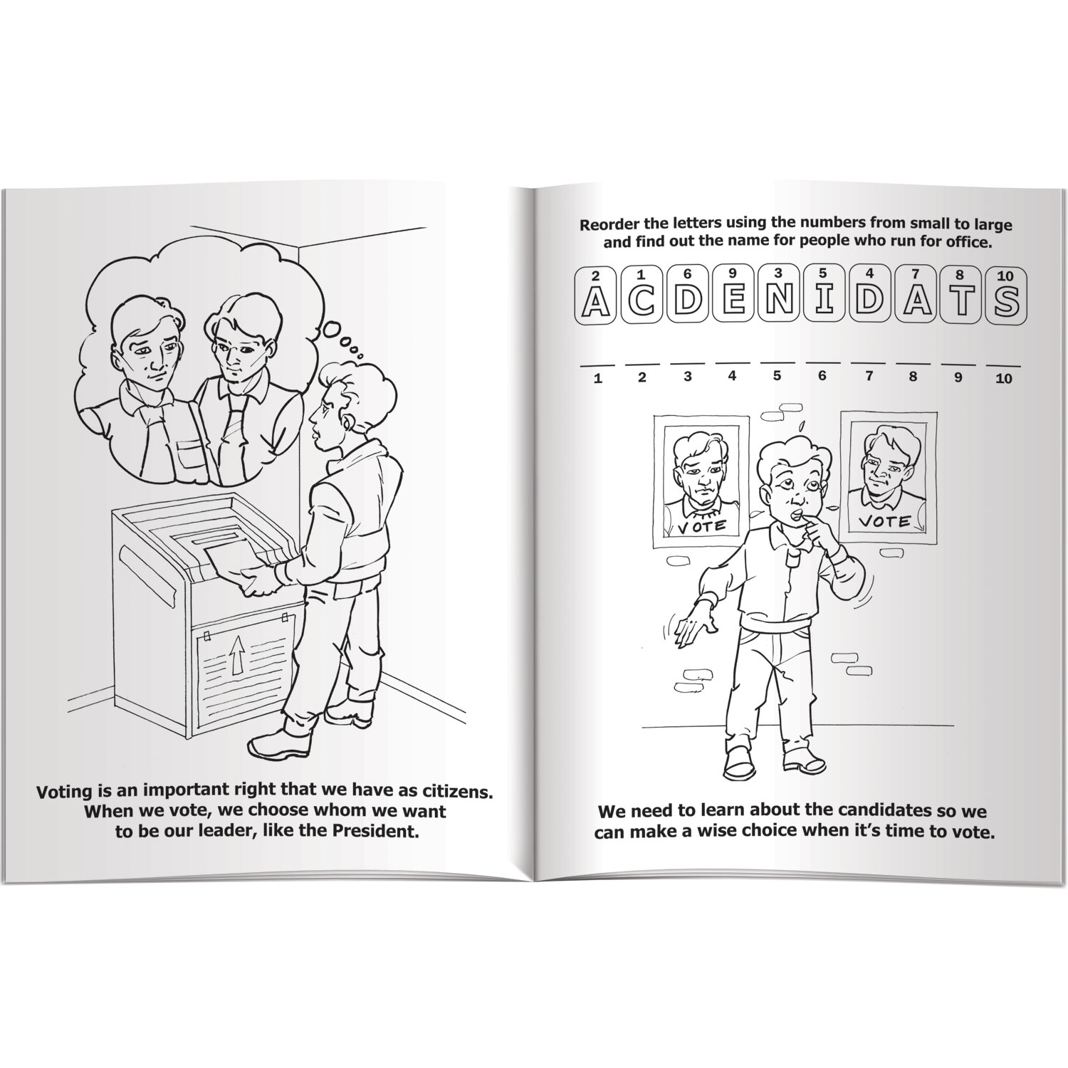 Combo Pack - CB1081 Coloring Book & 4-Pack of Crayons in a Poly Bag 5