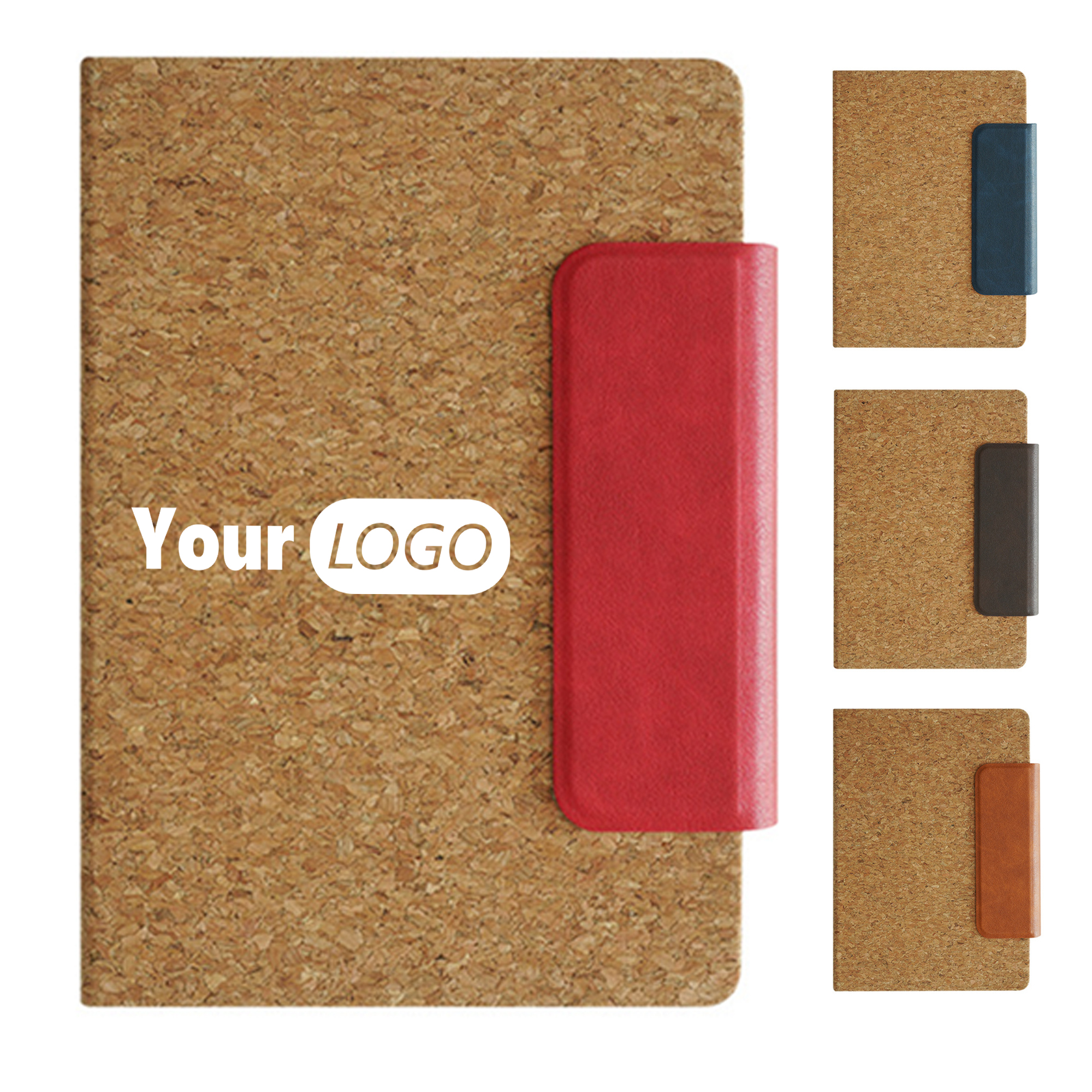 A5 Eco-Friendly Cork Notebook with Leather Closure 3
