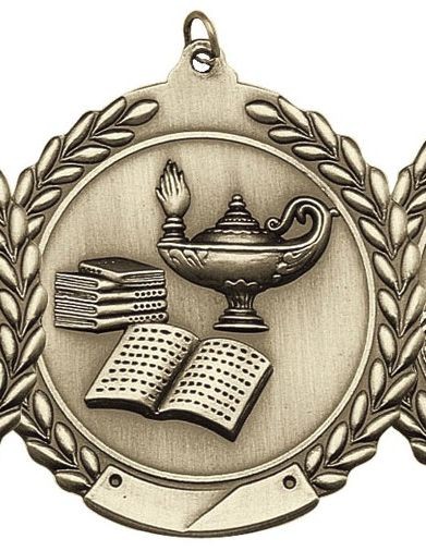 Knowledge Die Cast Medal, 2 3/4" 2