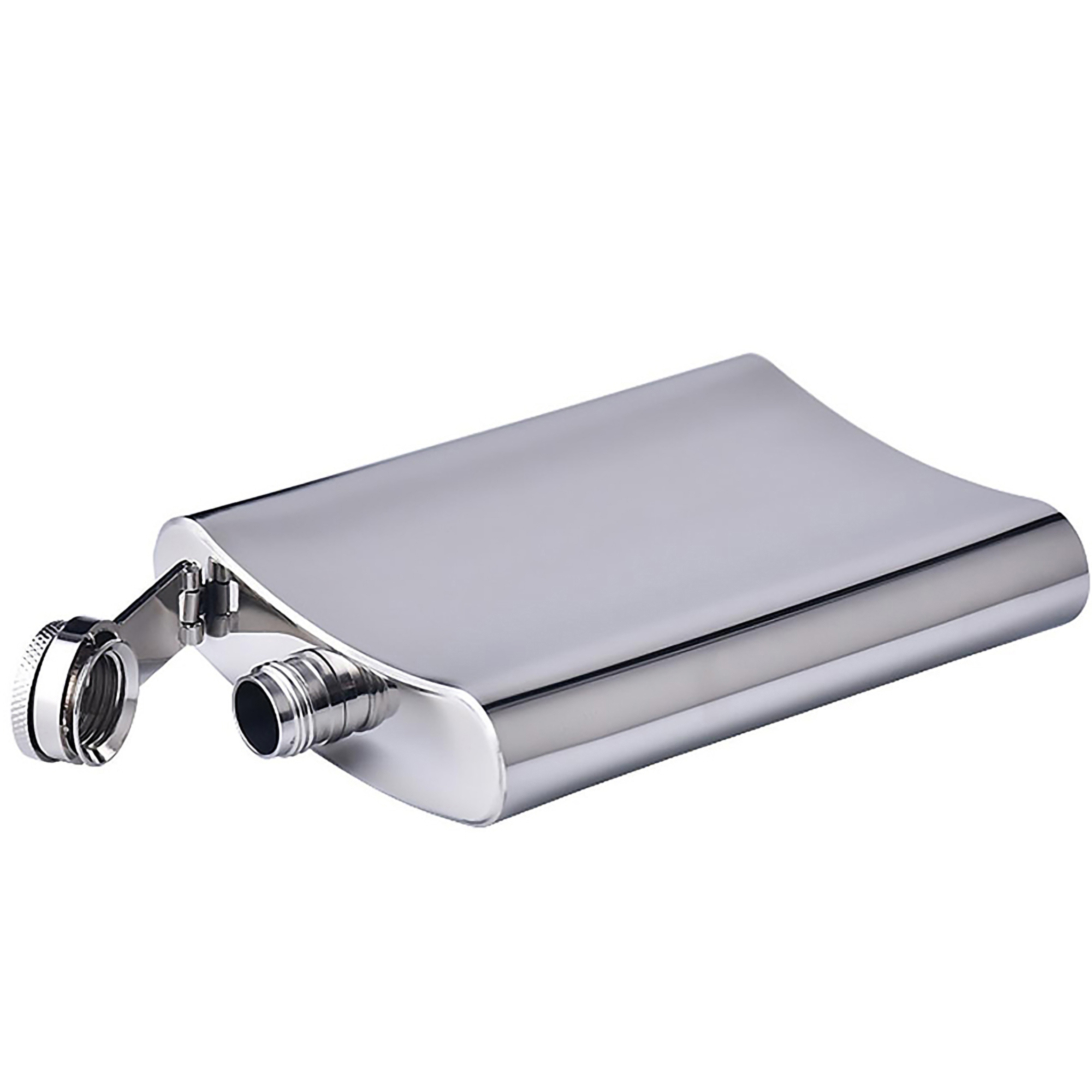 8 Oz. Stainless Steel Hip Flask, custom water bottle with logo imprint 3