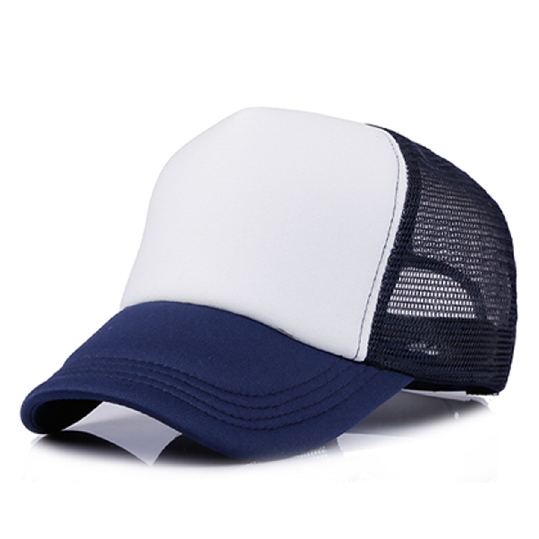 Short Brim Mesh Back Baseball Cap 7