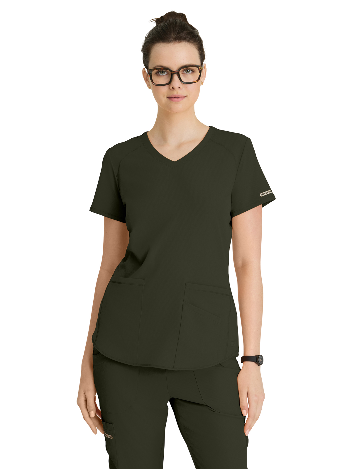 Skechers - Women's Three-Pocket Curved V-Neck Breeze Scrub Top 40