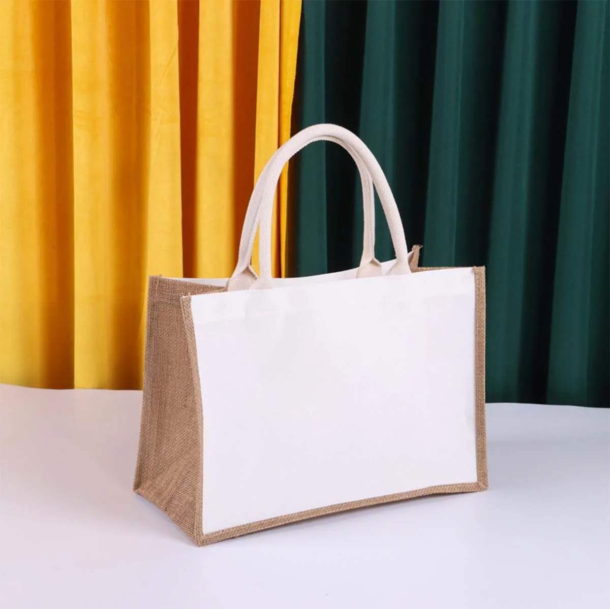 Customizable Size Travel Jute Tote Bags 4
