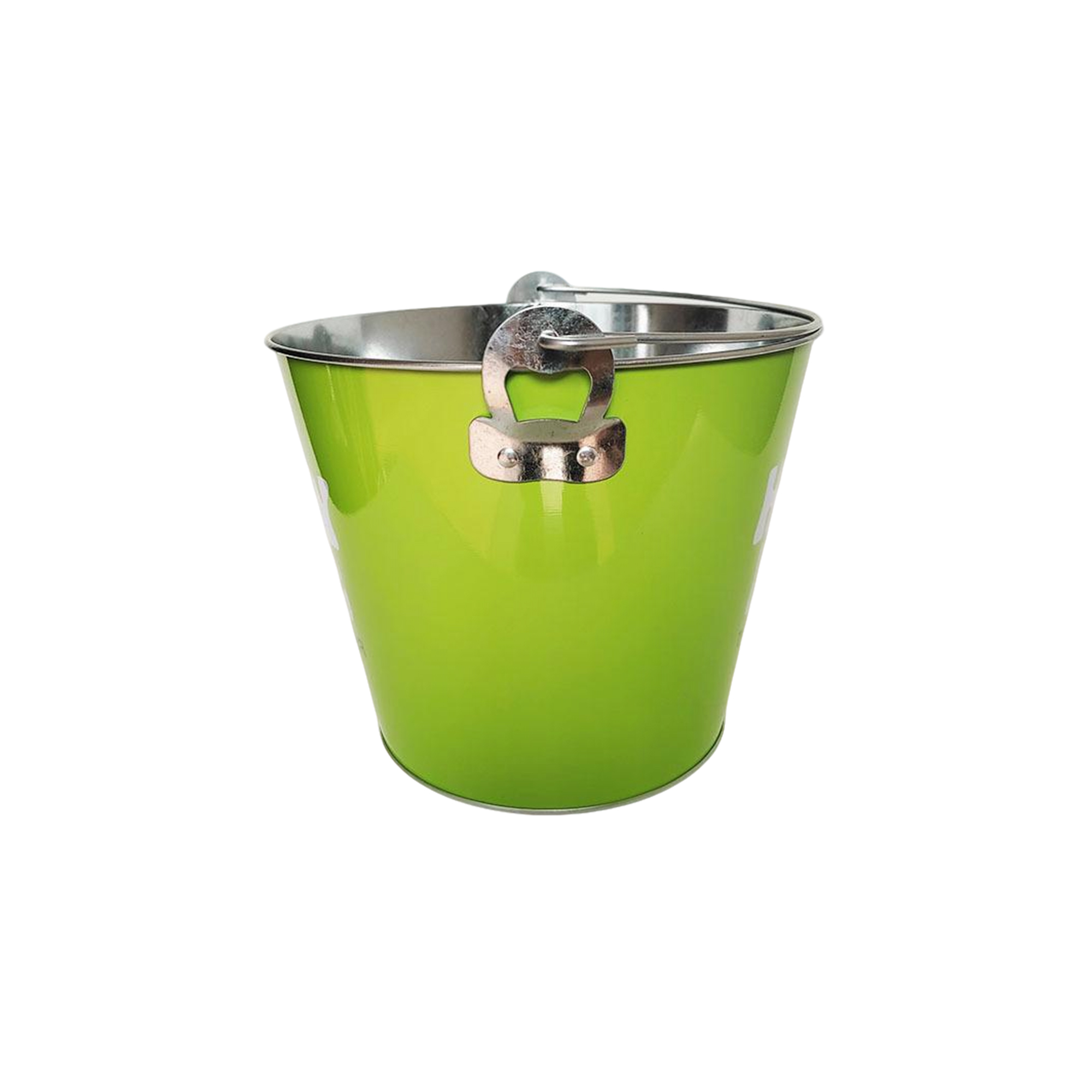 Galvanized Steel Ice Bucket 5 Quart With Opener 2