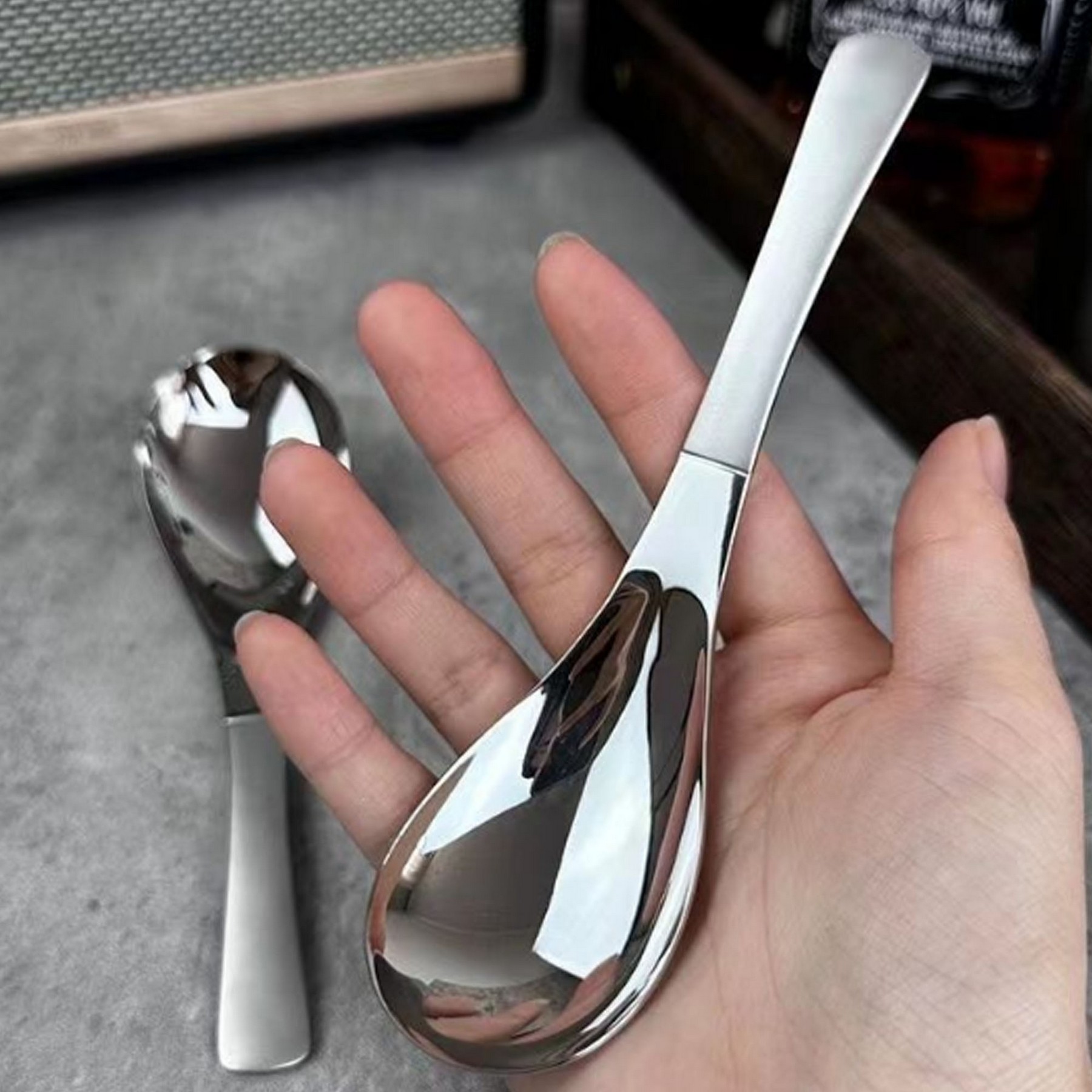 Stainless Steel Serving Tablespoons 4