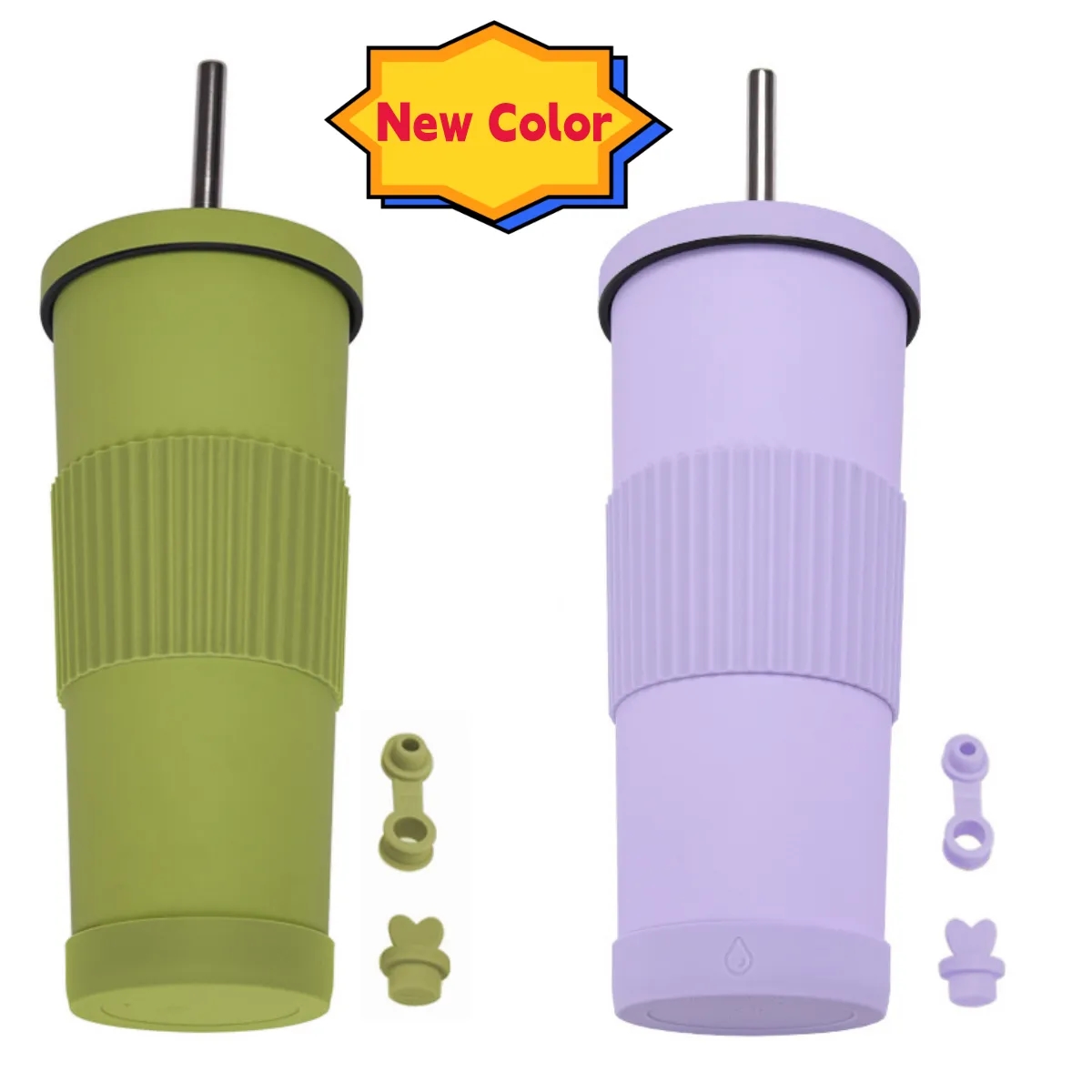 28oz Tumbler Insulated water Bottle with Straw 2