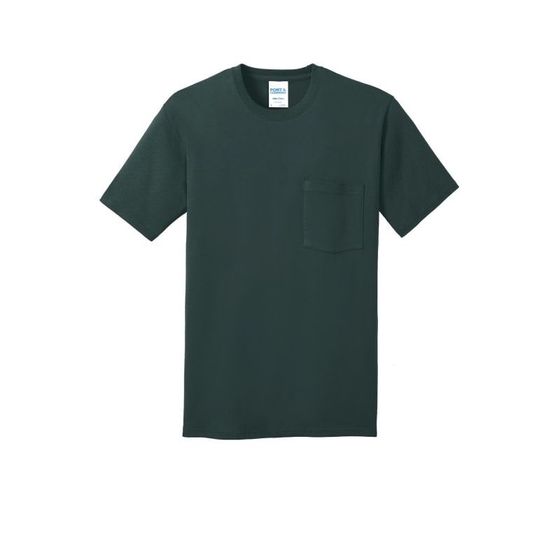 Port & Company Core Cotton Pocket Tee. 61