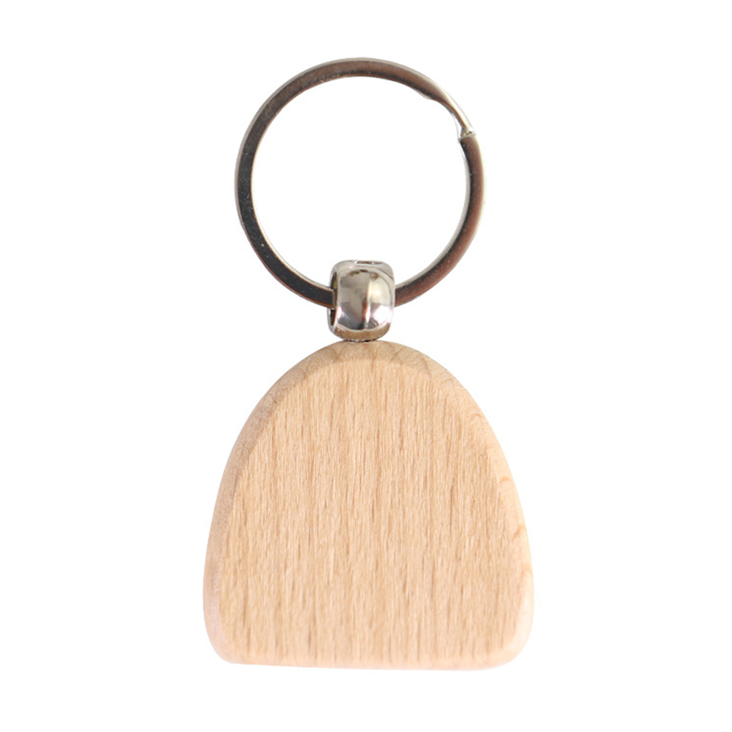 Wooden Dome Shape Keychain 1