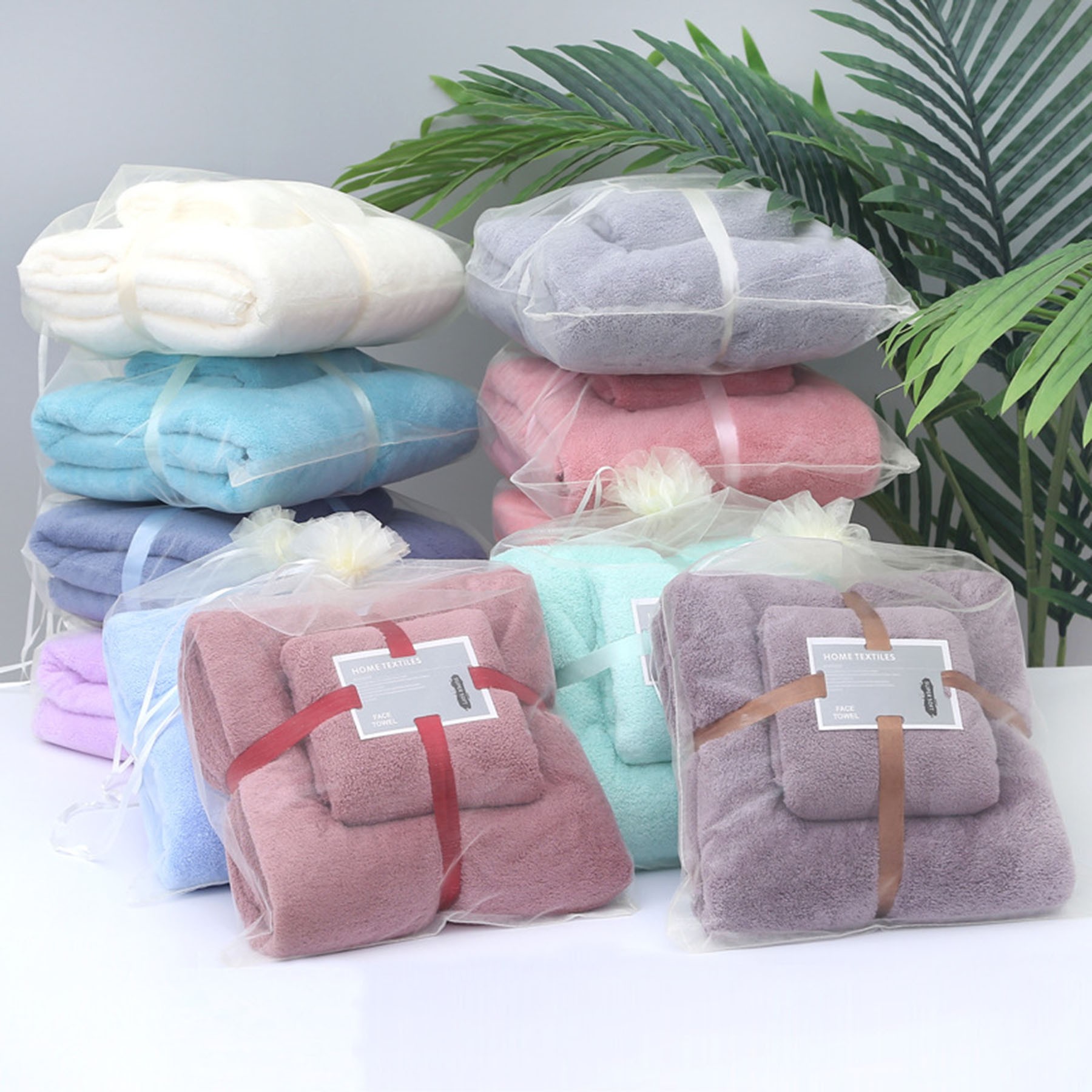 Bath Towel 2 Sets 2
