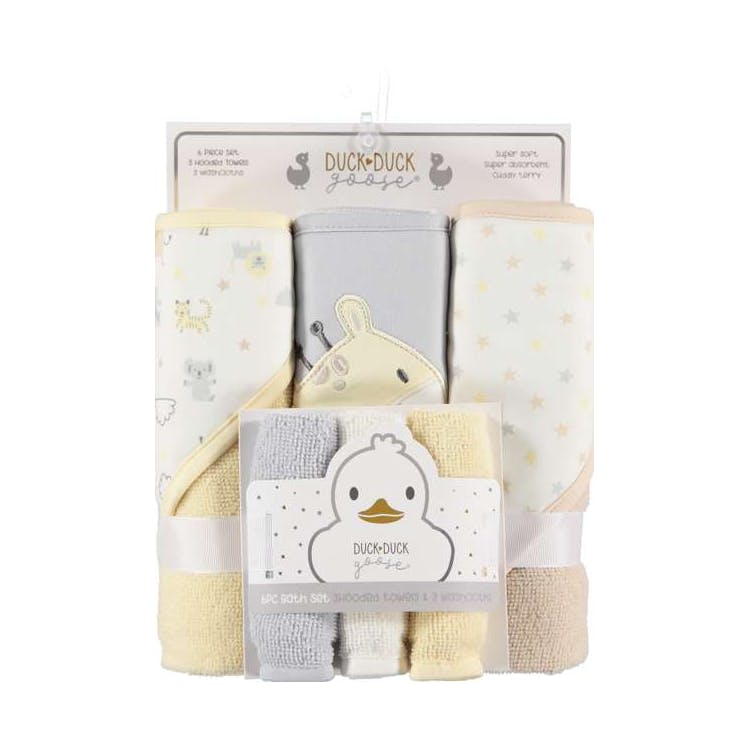 Baby Bath Sets - Pale 0M 6Pk 2