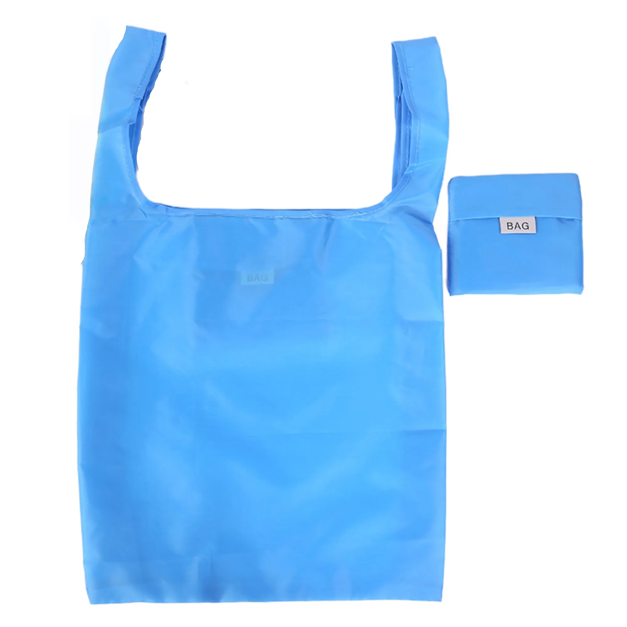 Solid Color Eco-Friendly Foldable Storage Tote Bag, custom tote bag with logo imprint 11