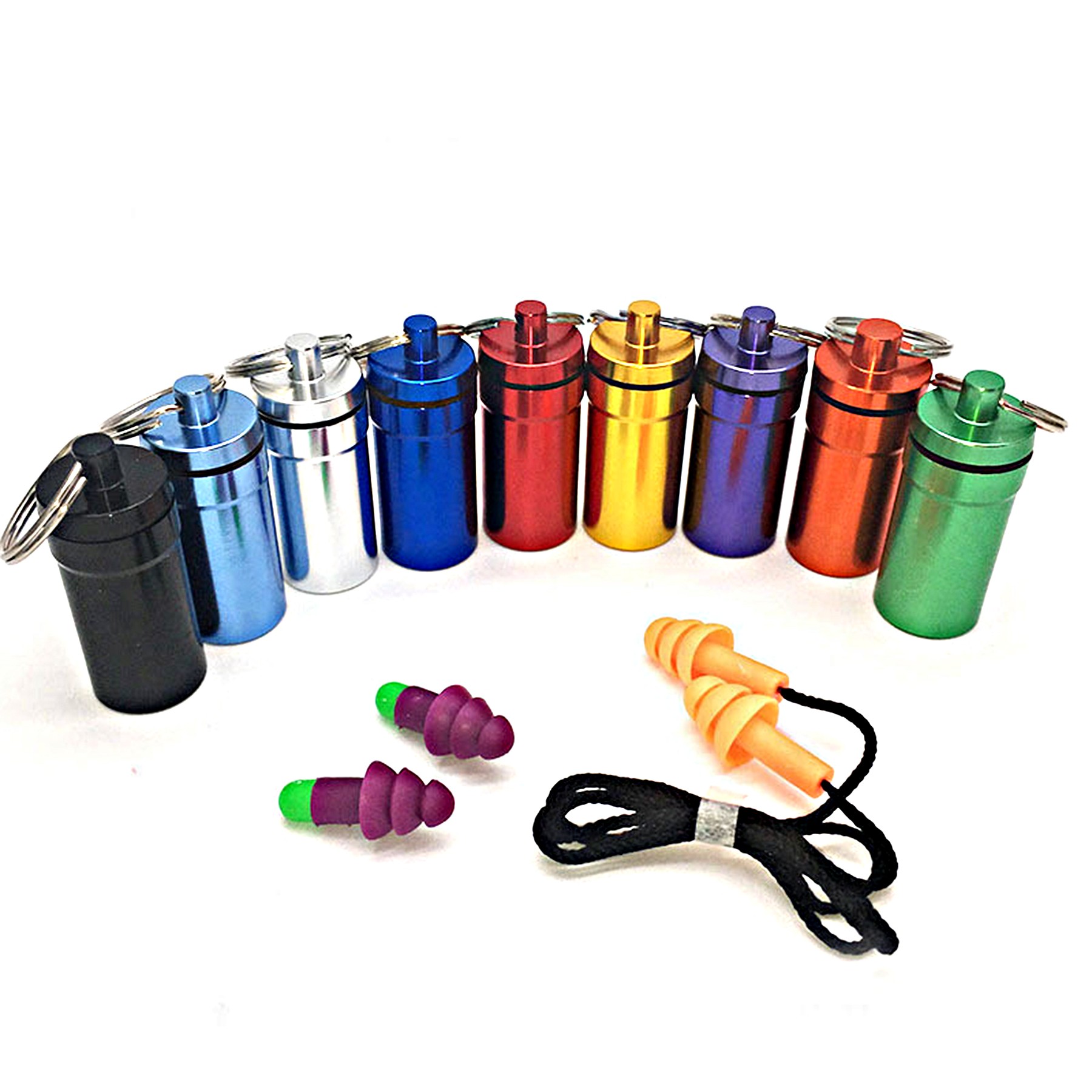 Aluminum Earplug Storage Bottle 6