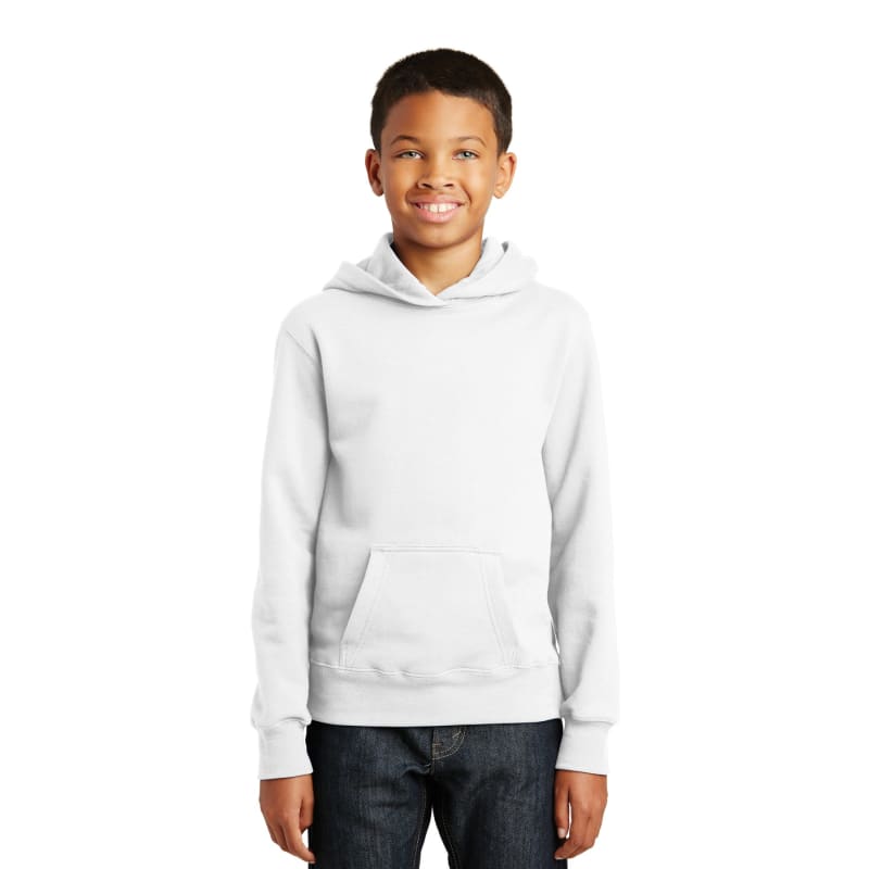 Port & Company Youth Fan Favorite Fleece Pullover Hooded Sweatshirt. 19