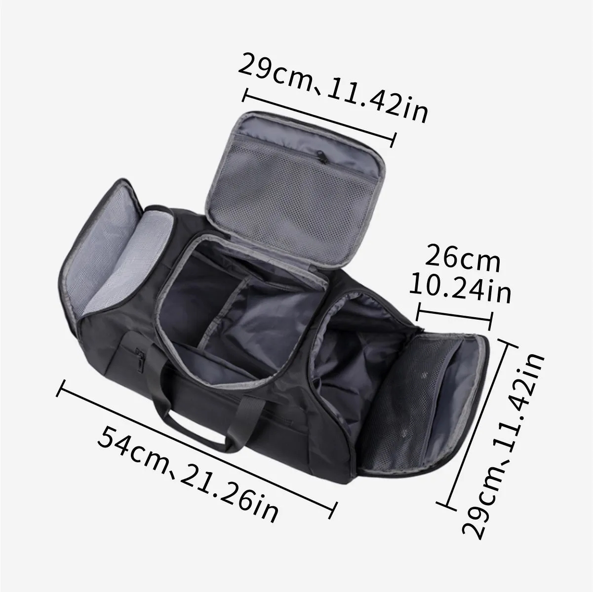 Travel Duffel Bag With Independent Shoe Compartment 3