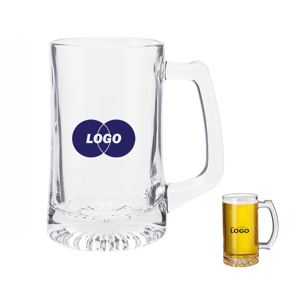 22oz Classic Glass Beer Mug 2