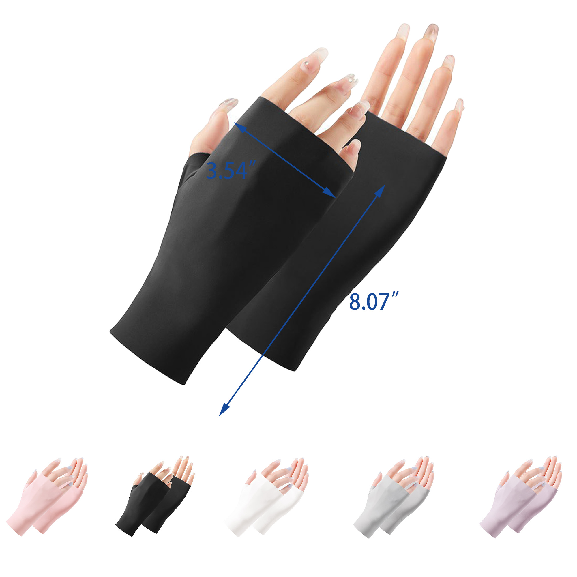 Skin Care Fingerless Mitt for Manicure and Sun 3