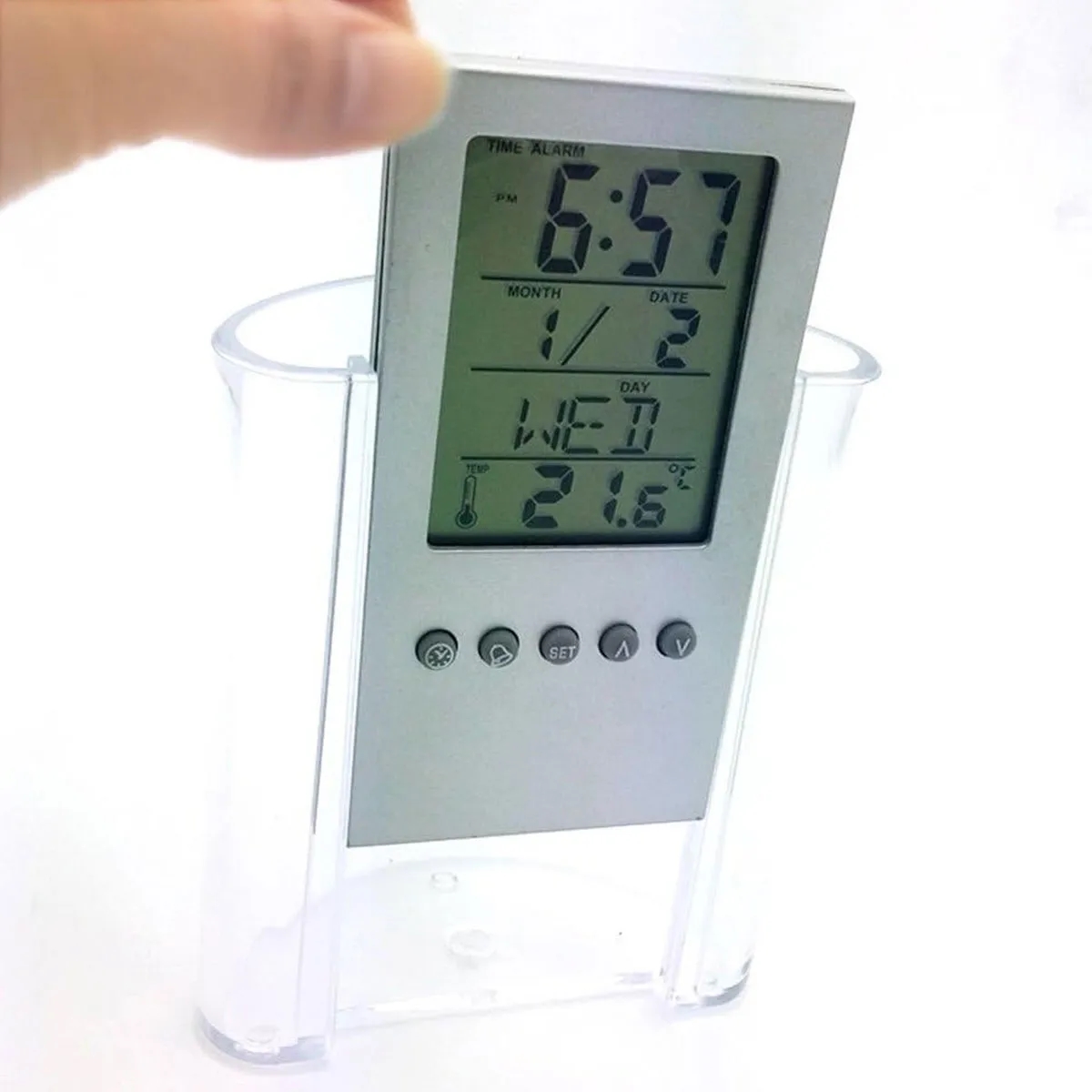 Electronic Calendar Pen Holder Office Supplies Organizer 5