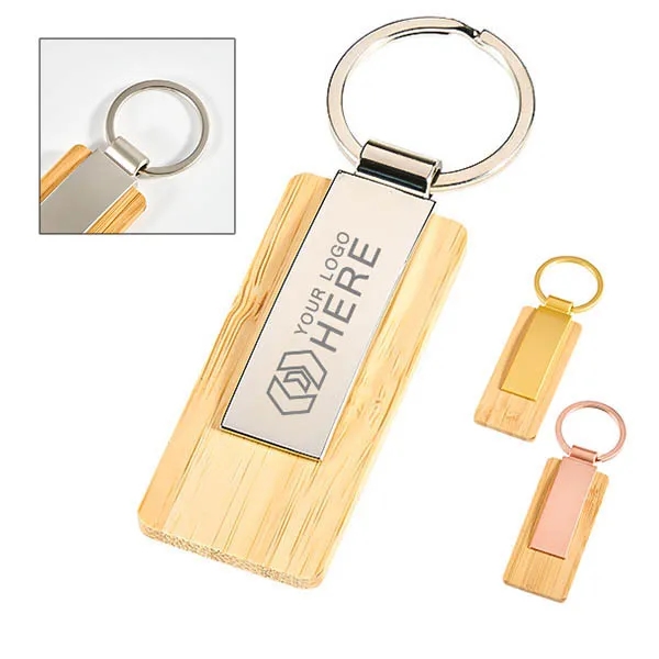 Engraved Bamboo Key Tag 2