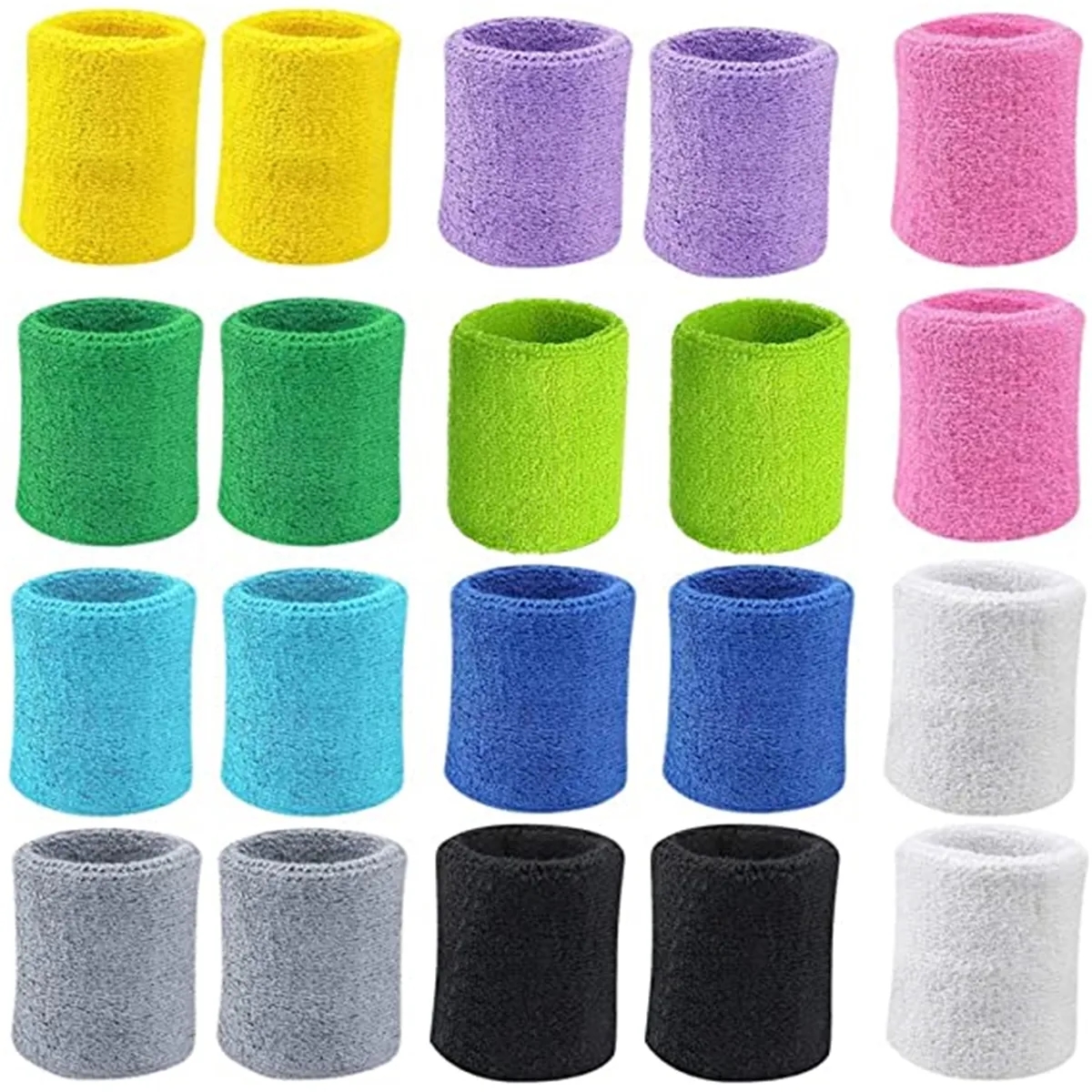 Headband Wristband Set Terry Cloth 2