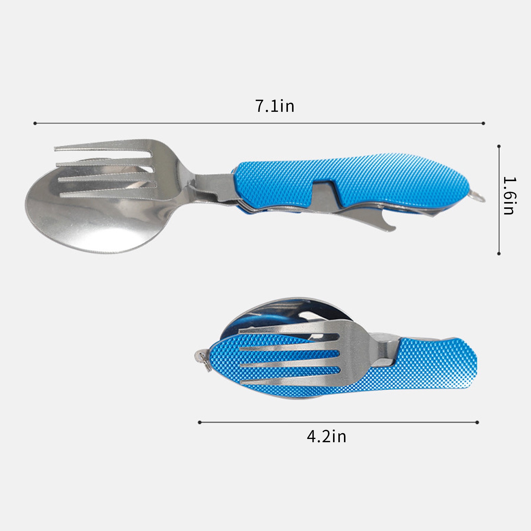 Multi-Functional Folding Cutlery Detachable Fork And Spoon 11