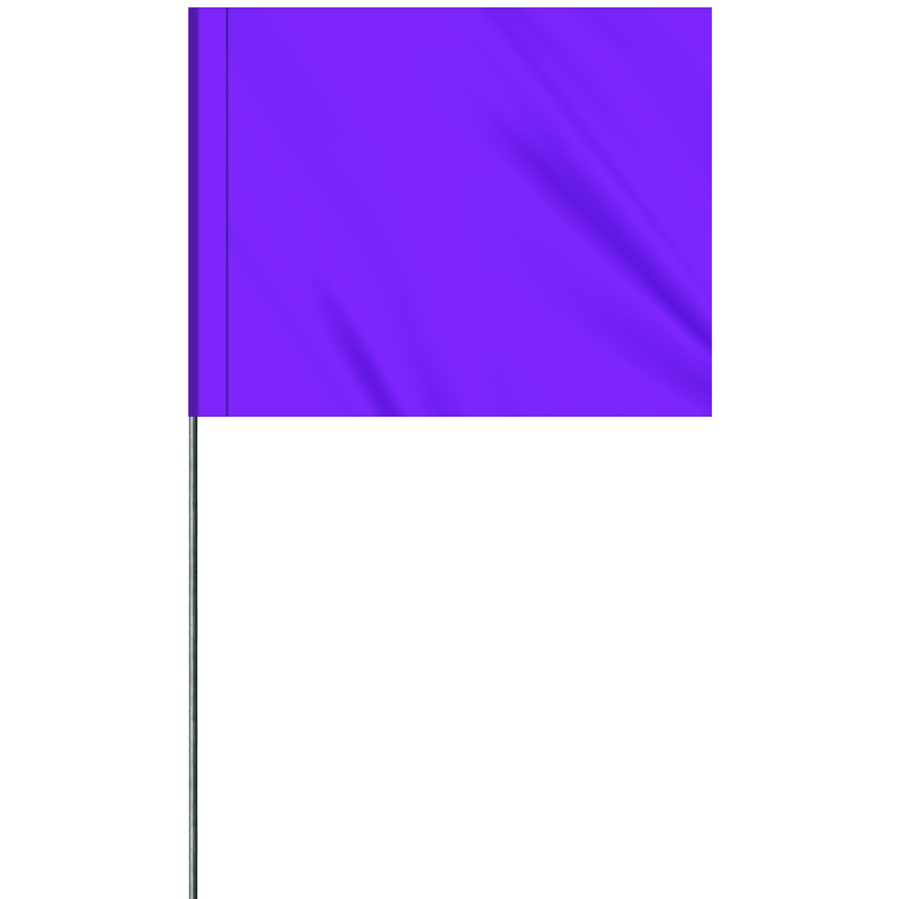 1-Color 4" x 5" Custom Vinyl Marking Flag with 21" Wire 15