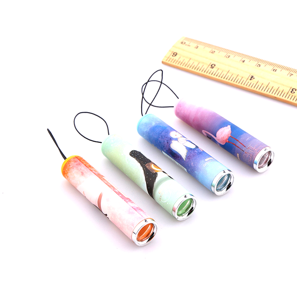 Mini LED flashlight electric torch key ring 2