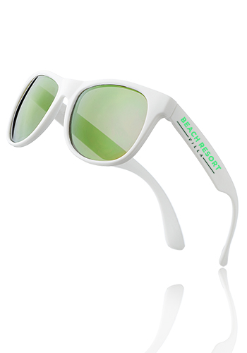Color Lens Sunglasses w White Frames 3
