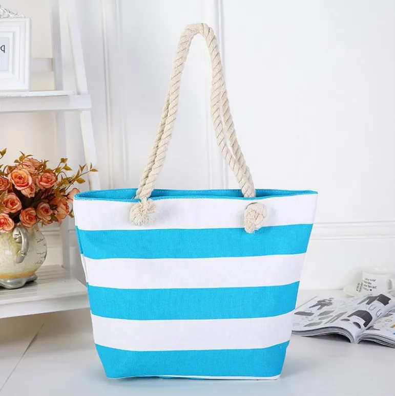 Canvas Beach Bag, custom tote bag with logo imprint 4