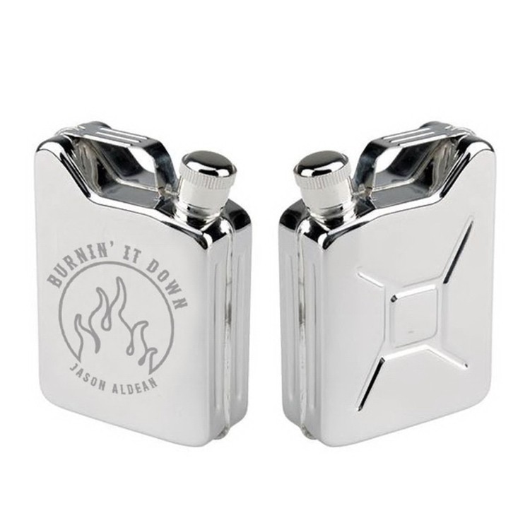 Maxam 5oz Stainless Steel Gas Can Flask 2